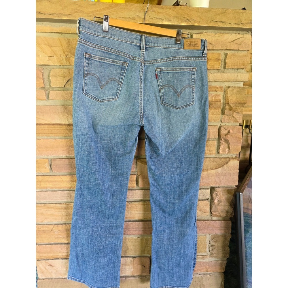Levis 515 Boot Cut Jeans Womens 14M Medium Wash Blue Stretch Denim 515-0218 - Picture 7 of 10